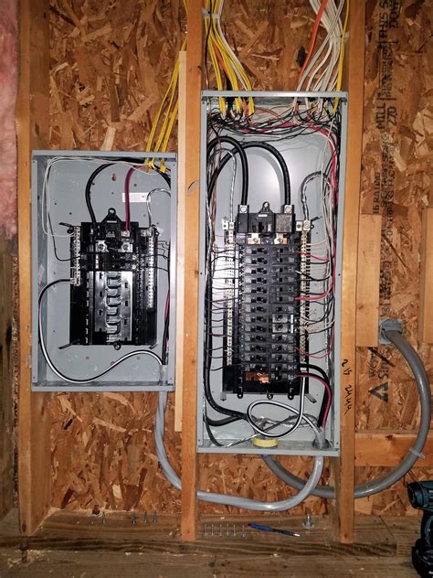 how to install a 2nd electrical box|installing an electric sub panel.